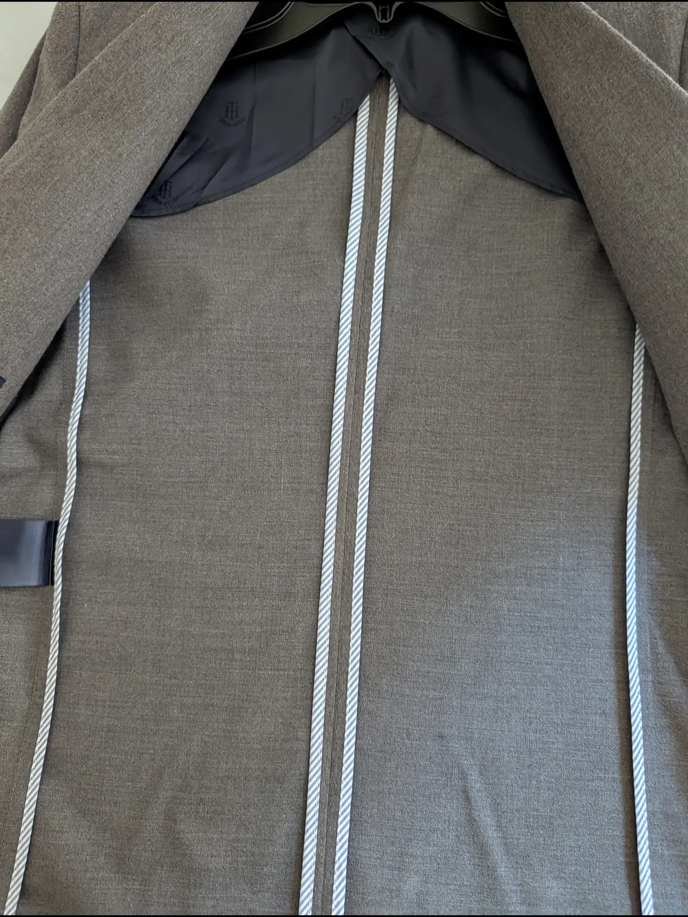 Men's Gray Single-Breasted Blazer